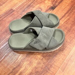 UGG Suede Sandals with Cushioned Sole